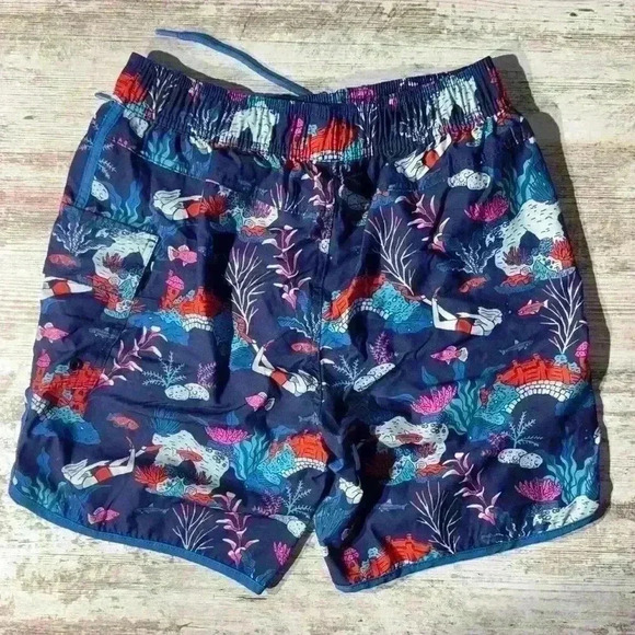 Sovereign‎ Code Men’s multi dark blue swim trunks size Medium - Picture 2 of 5